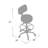Fea Medical Drafting Stool, Beige Vinyl, Low Back And Padded Seat, Chrome-118318941