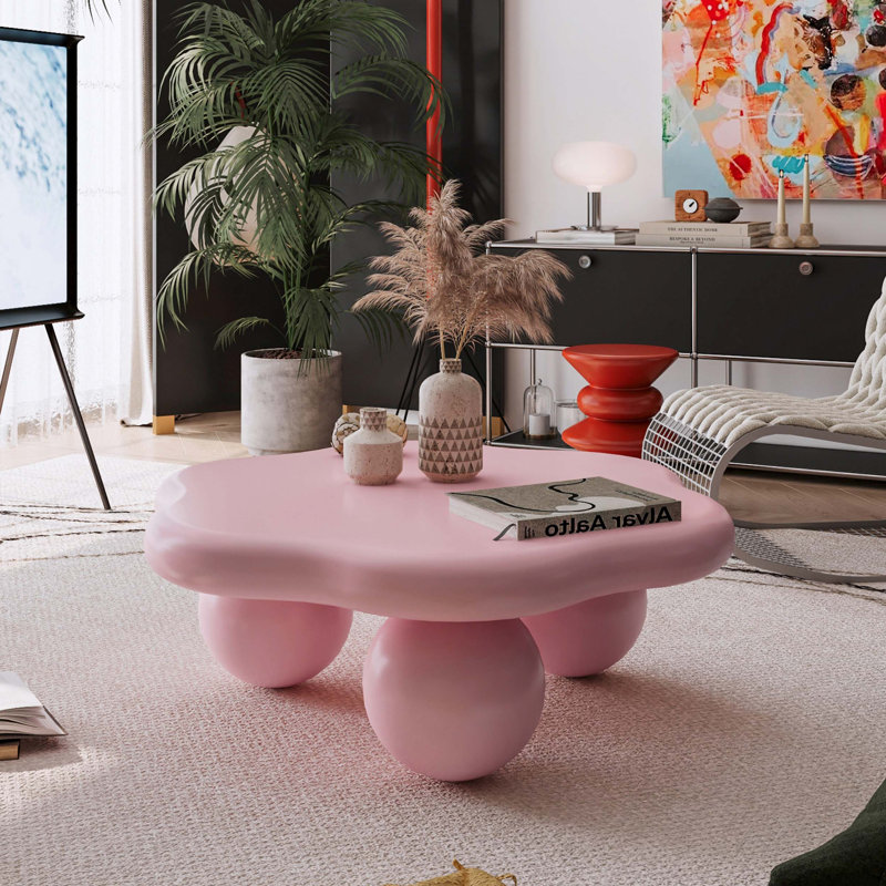 Table basse 35 "Cloud Shaped, Rose, Rose