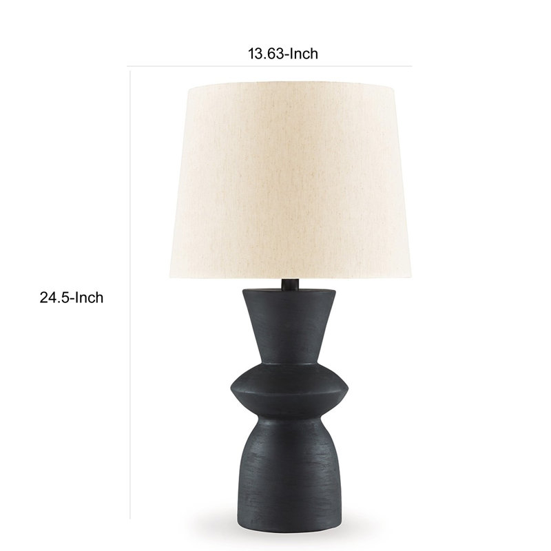 Lampe de table en bois massif