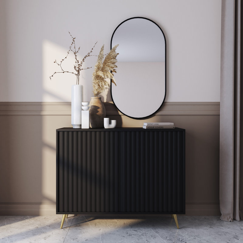 Linesville 104cm Sideboard, Black