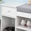 Banc de rangement rembourré 100% polyester