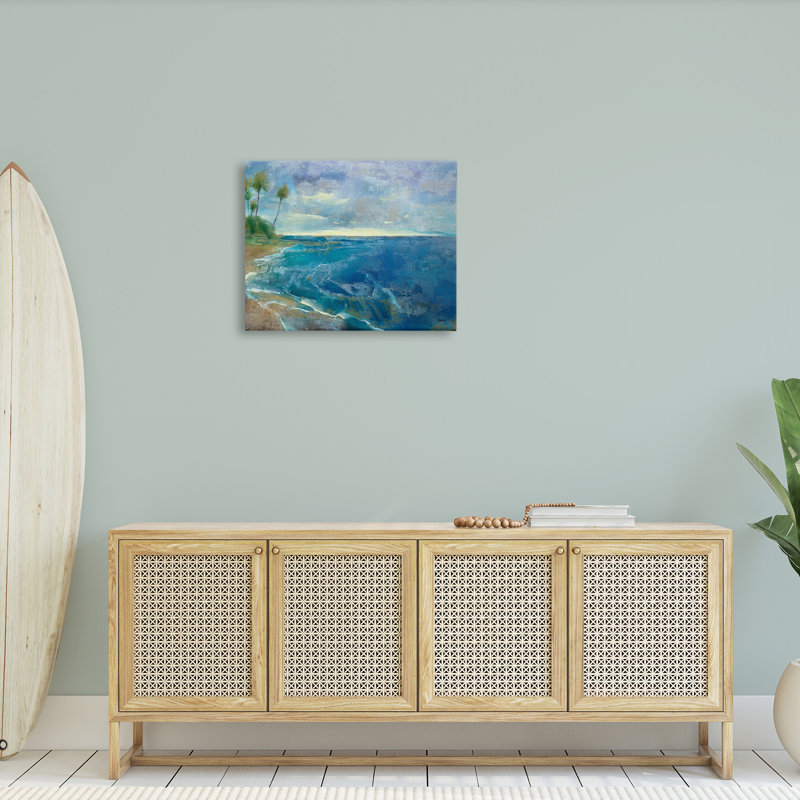 Art moderne sur toile, "Modern Pattern Tropics" par Scott Brems, H 24 po x l 30 po