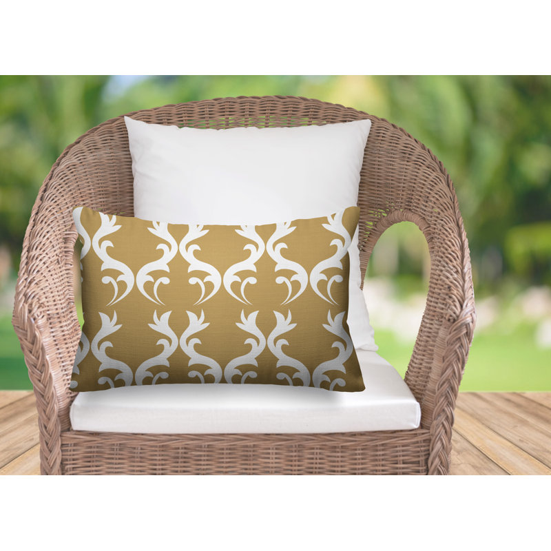 Housse et insert de coussin d'extérieur Galton, Brun clair
