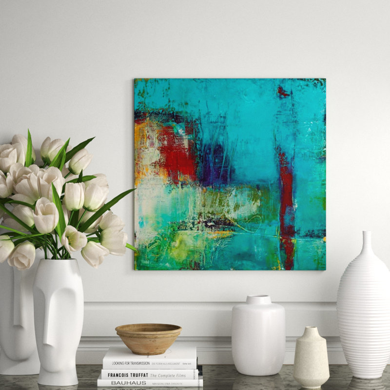 Mighty Ocean II Painting by Ann Golumbuk, Outdoor, 24" H x 24" W