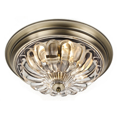 Hallenbeck 4 - Light Round Chrome Flush Mount