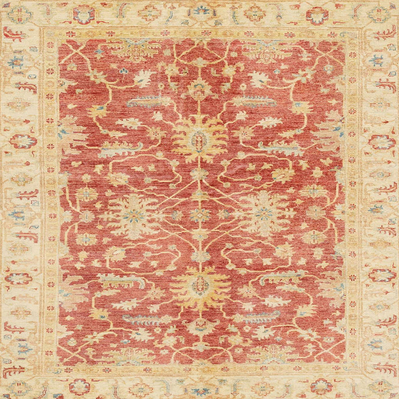 Abstract Indoor Rug, Square 6'