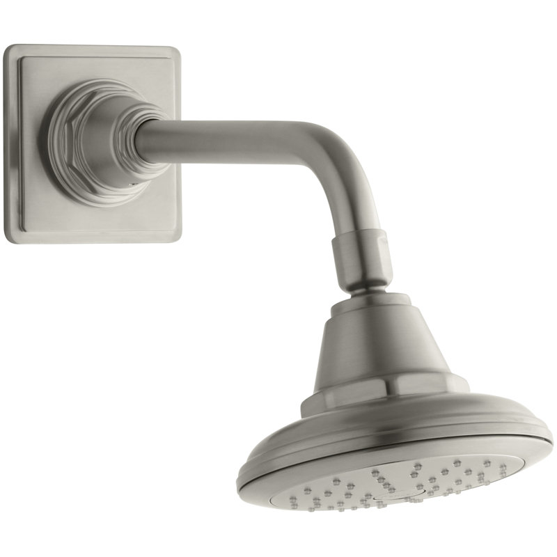 Pinstripe 2.0 GPM Single-Function Showerhead with Katalyst Air-Induction Spray, Vibrant Brushed Nickel