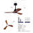 42 Inch Ceiling Fans With Lights And Remote, Outdoor Ceiling Fan For Patios With Light 3 Blades Modern Ceiling Fan Noiseless Reversible DC Motor, Wood Fan For Farmhouse