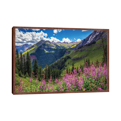 San Juan Mountain Wildflowers Landscape - Ice Lakes Basin Summer Scenery 1 Piece Wall Art on Canvas