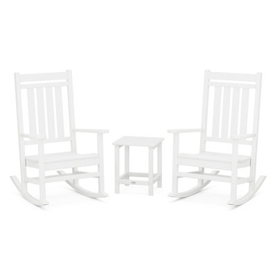 Ensemble de chaises berçantes 3 pièces avec table d'appoint 18 po Rocker Estate
