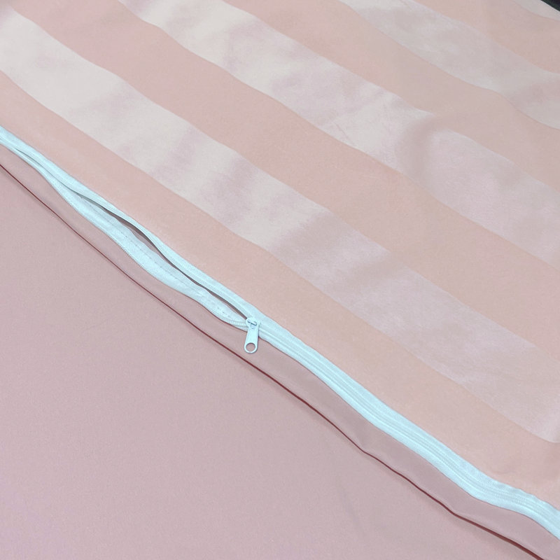Velvet Standard Striped Duvet Cover, King Duvet Cover + 2 Pillow Sham