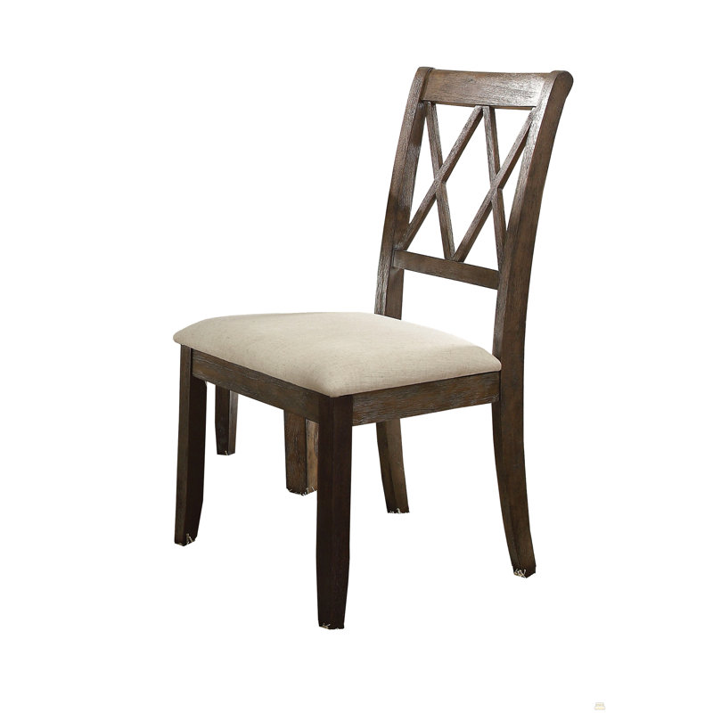 Chaise d'appoint en lin (ensemble de 2)
