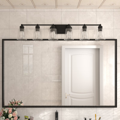 Knuth 6-Light Dimmable Steel Vanity Light