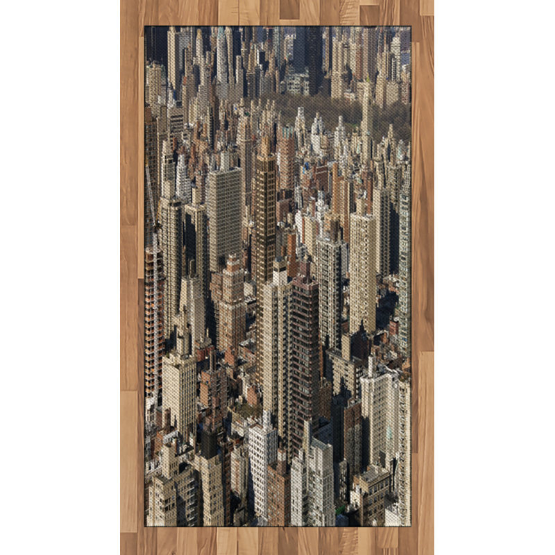 United States High Density Long Fiber Poly Threads Decorative Area Rug Carpet, Rectangle 2'7" x 5'