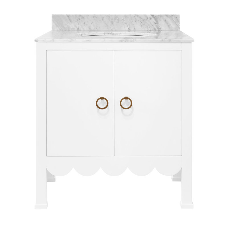 Kealey 30.5'' W Single Vanity, Matte White