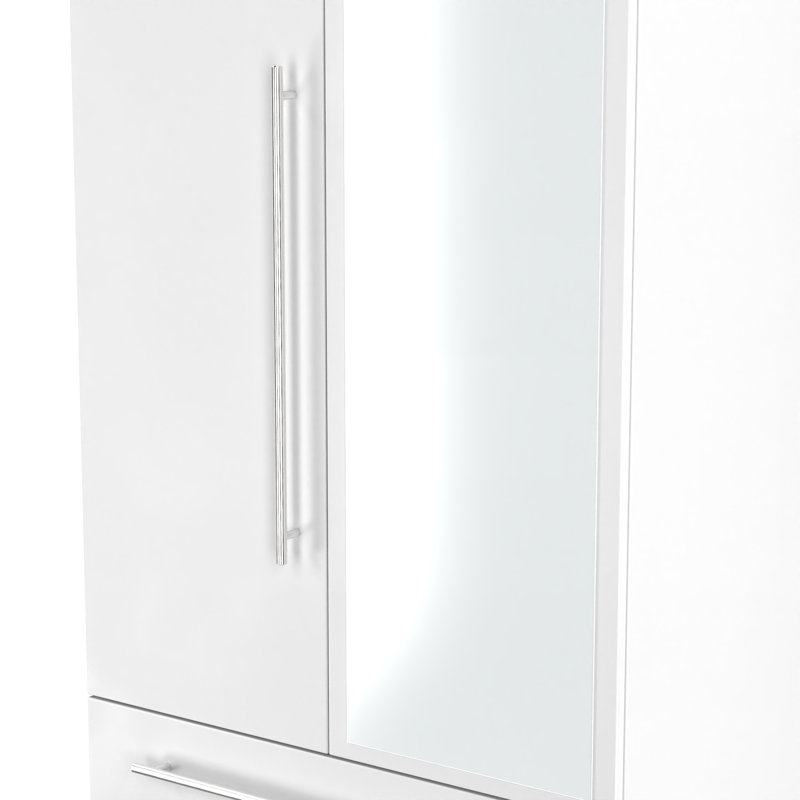 Taevyn Manufactured Wood Wardrobe, White
