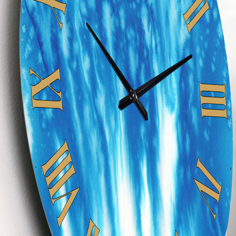 Oversized Snowflakes in the Wind Wall Clock, Small