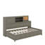 Lit de jour en bois avec 3 tiroirs de rangement, tableau souple supérieur, tablette et ensemble de prises et ports USB-1449898538-1449898536