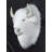 White Buffalo Head Life Size Statue