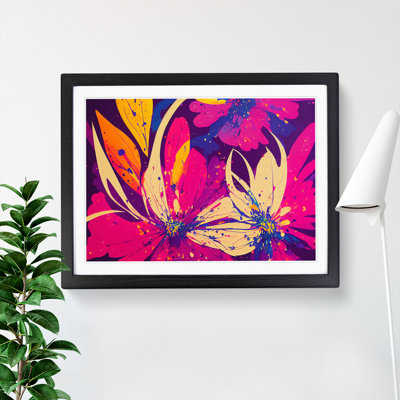 Breathtaking Flower Splash Abstract - Single Picture Frame Painting