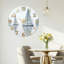 Horloge murale voilier en verre-616010930