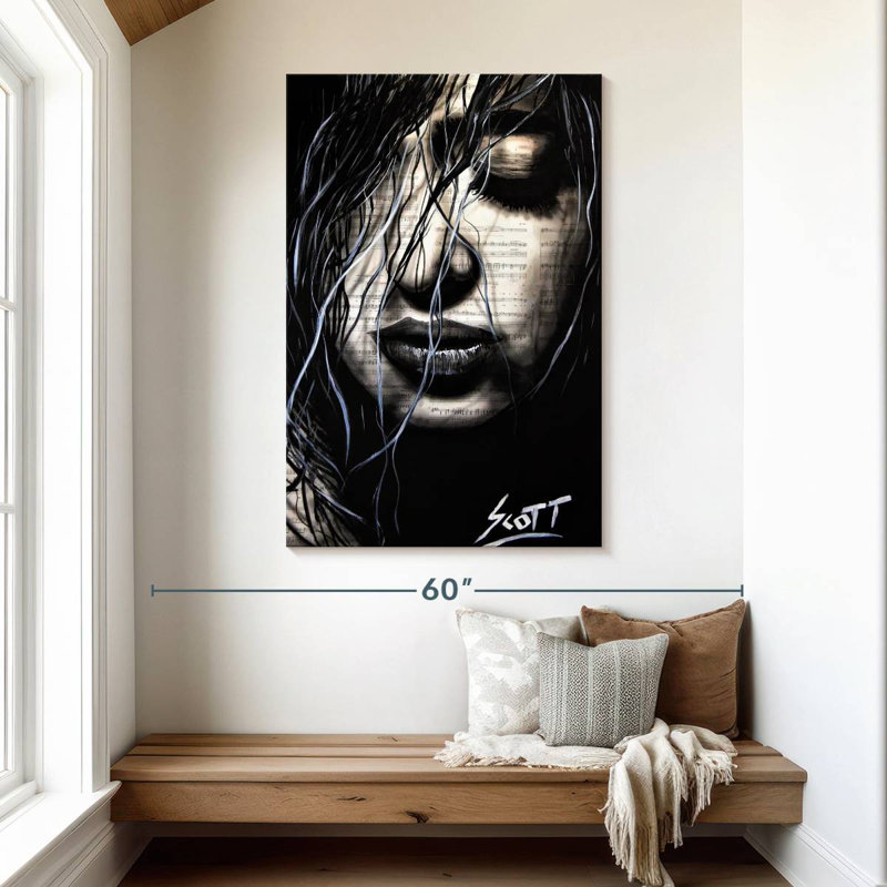 Leisha The Dark, 48" H x 32" W