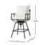 Tabouret de bar polyvalent avec coussins et fabrication en métal durable