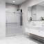 Porte de douche coulissante sans cadre avec verre cannelé 3/8 po l 56-60 po x H 74 po Elan-98714541
