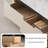Cream wind rectangular rock slab coffee table-110431504-110431503