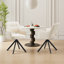 51cm H Fabric Upholstered Metal Upholstered Back Armchair in Beige-1970358364