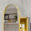 Pharmacie d'angle en métal 18,1 "x 23,6" avec miroir arqué-2035157276-2035157279