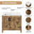 Linsay 36" Fully Assembled Rustic Brown Single Bathroom Vanity with Engineered Stone Marble Top, Soft-Close Doors