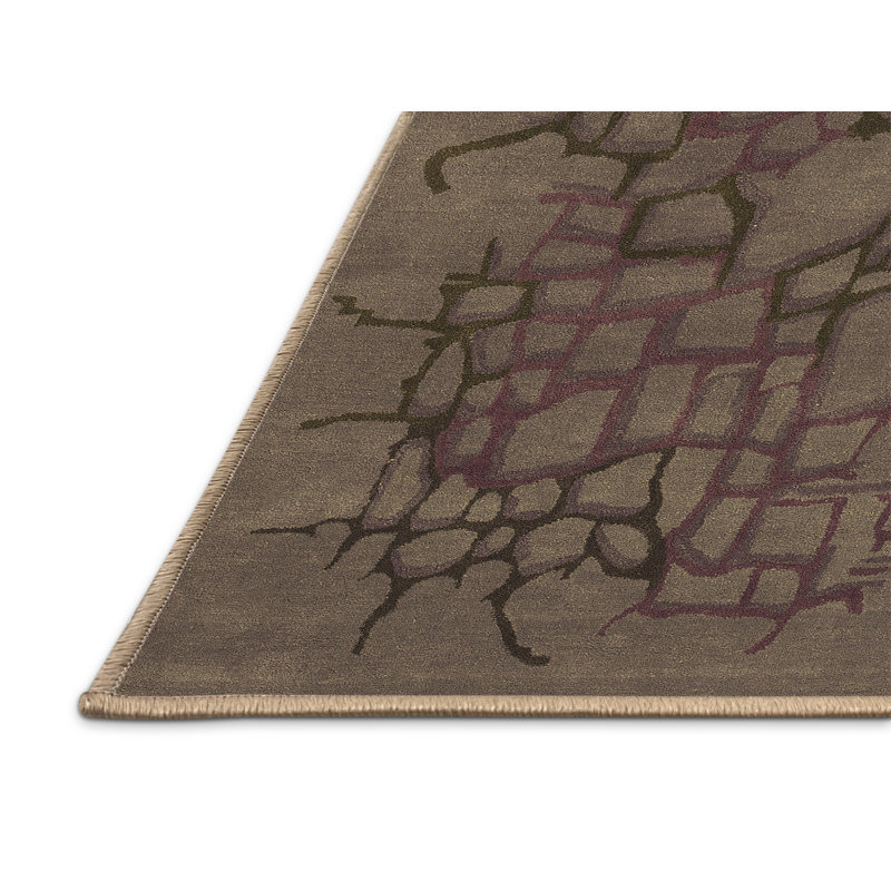 Washable Abstract Indoor Rug, Rectangle 2' x 3'