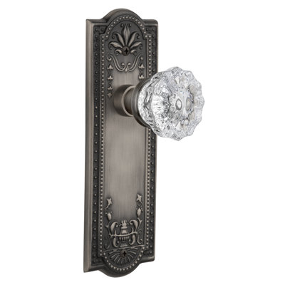 Meadows Plate with Crystal Door Knob