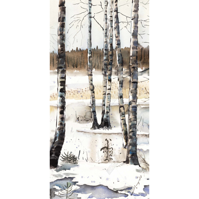 Winter swamp - 15.75"x31.50" Desk mat