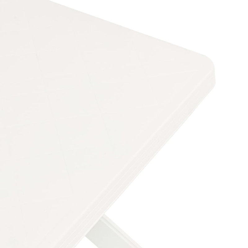 Xena Square Folding Outdoor Bistro Table , 70cm cm W 70cm cm D, White