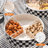 Modern 8.9" Divided Serving Tray With Lid 2 Tiered Snack Tray Food Storage Containers