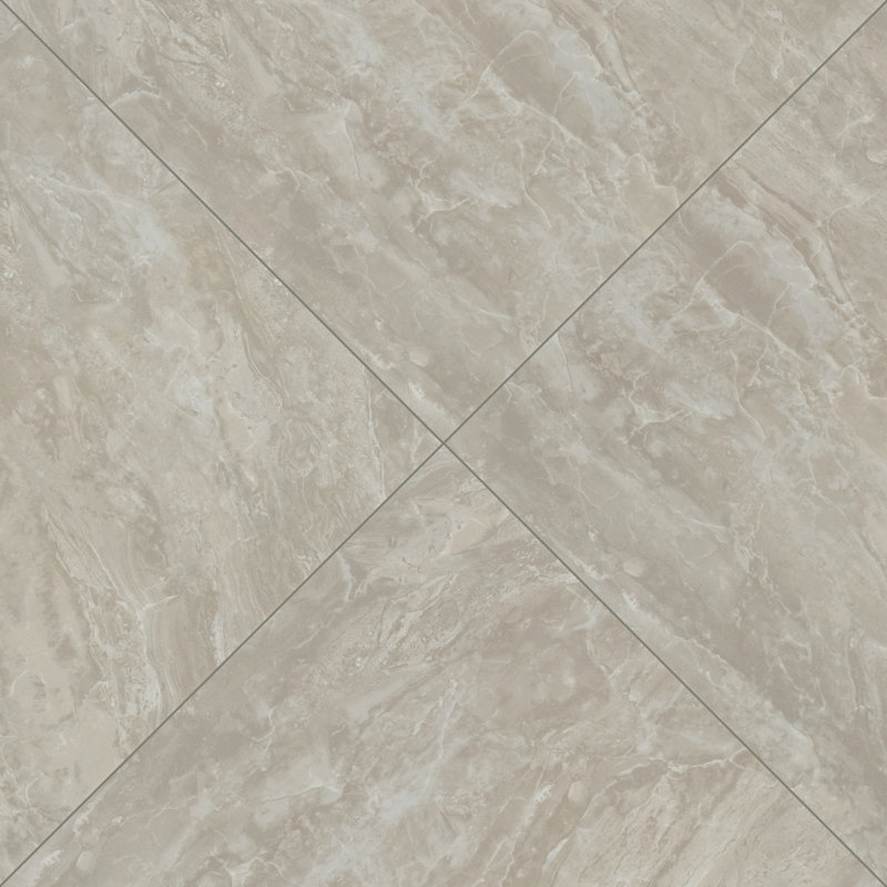 Carreau de sol en marbre poli aspect porcelaine poli 24 po x 24 po Windsor Strato