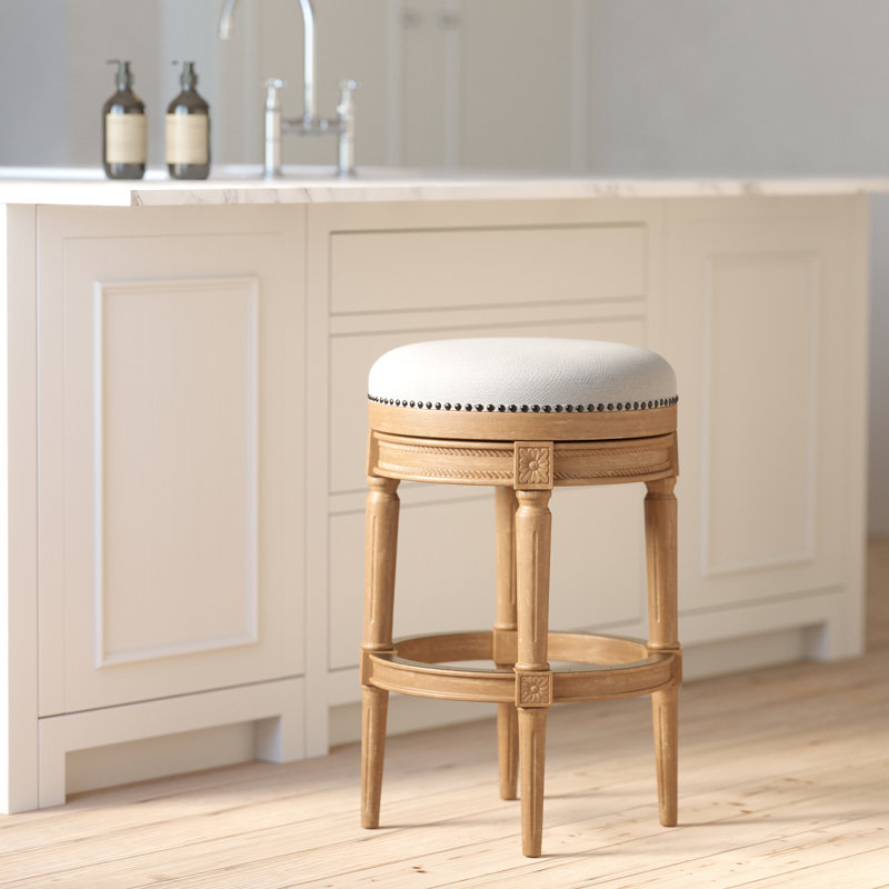Tabouret de bar pivotant sans dossier avec hauteur personnalisable Chapman, 31