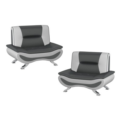 Faux Leather Accent Chair