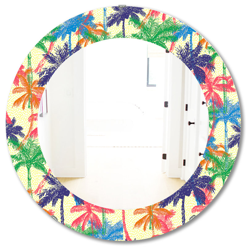 Miroir mural Tropical Mood Foliage 3, H 31,5 po x l po
