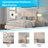Aluino Tufted Platform Bed with 10in. Pocket Spring Mattress-1960218040-1960218041