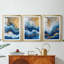 ABSTRACT Series CDXV III - Impression encadrée de qualité supérieure sur mesure mat - 3 pièces-1059837554-1059837552