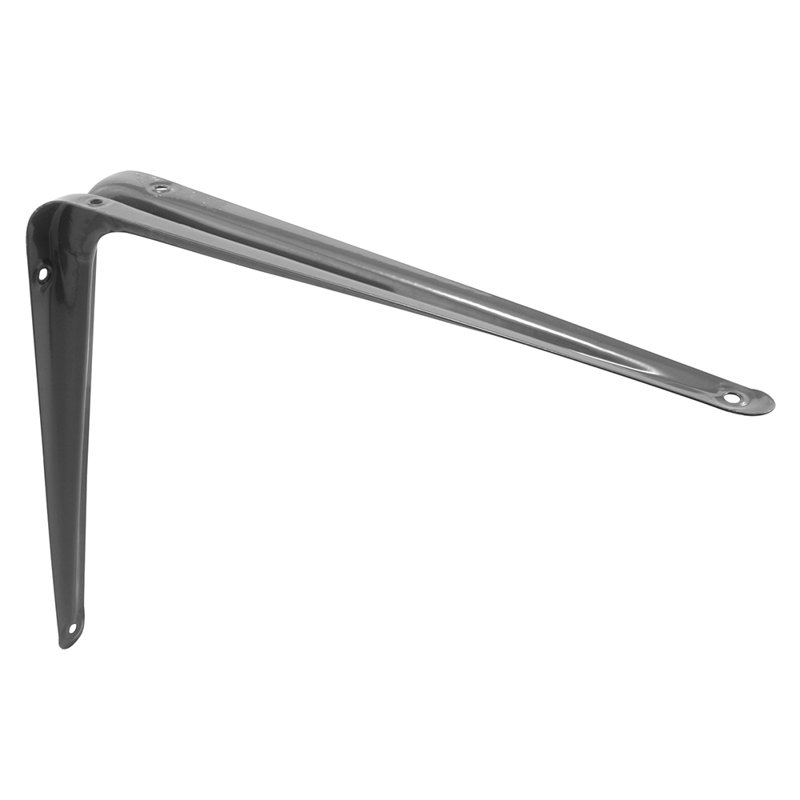 Support de tablette Prime-Line, acier estampé, Gris, H 2 po x l 12 po x P 17 po