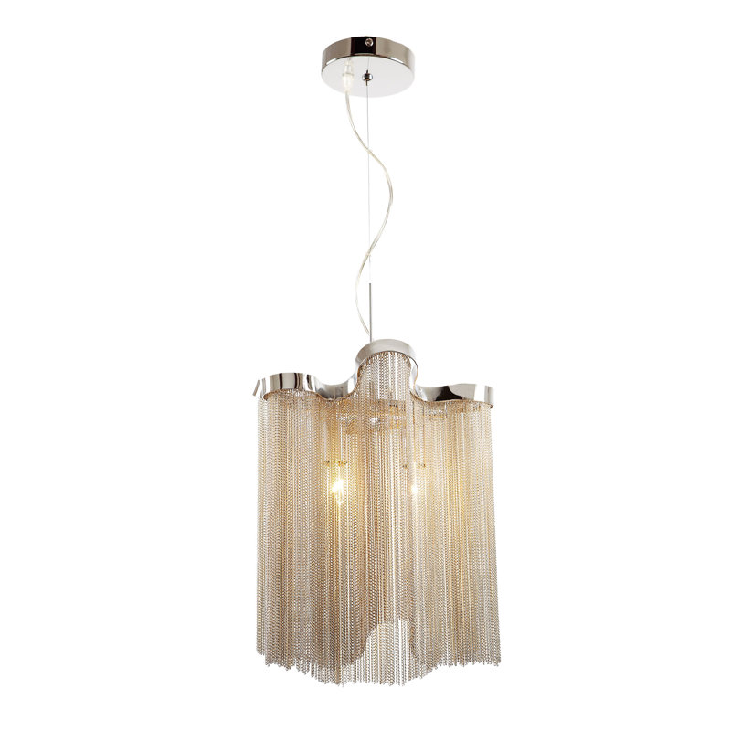 Alysa 4 - Light Chrome Unique/Statement Pendant
