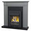 Adam 59cm W Grey Electric Fireplace with 6824 BTU