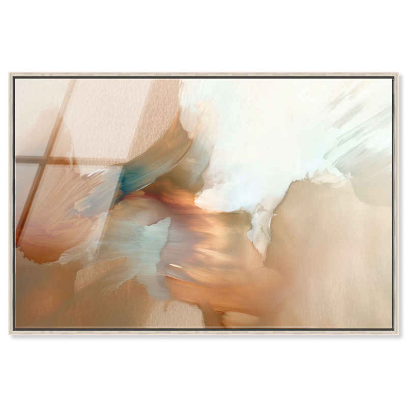 «Flowing Rust II», reproduction d'art acrylique encadrée par Art Remedy, cadre argenté, 36 x 24, H 25 po x l 37 po