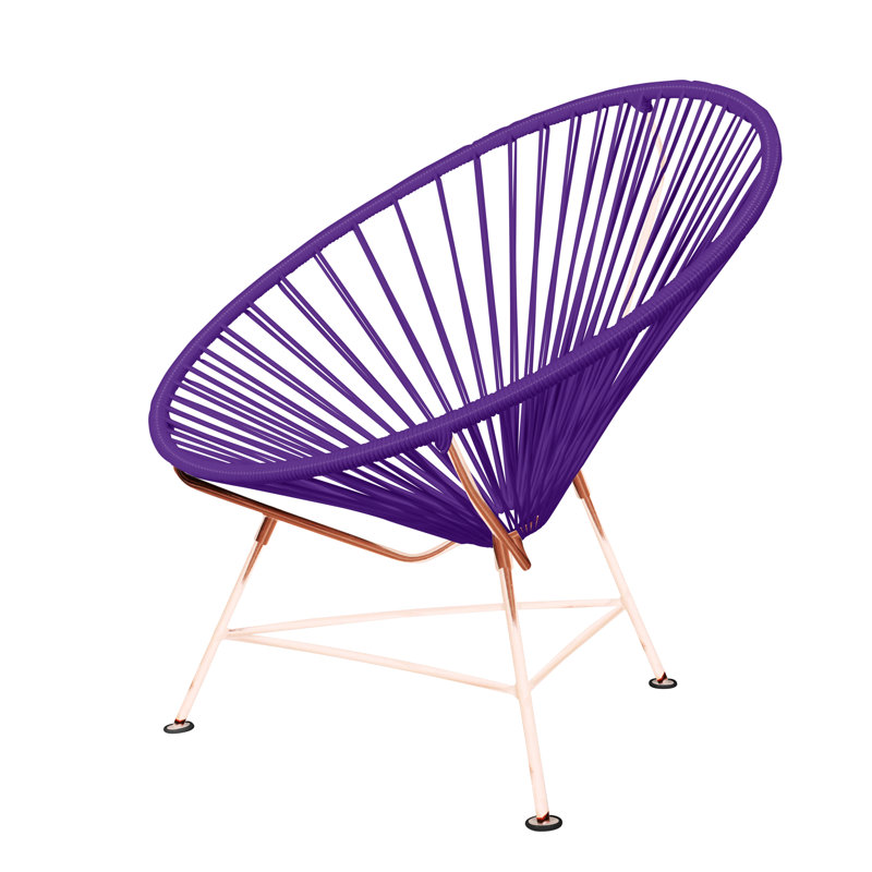 Innit Indoor Handmade Lounge Chair, Purple/Copper