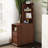 Versatile Corner End Table With Drawers And Open Shelves, Perfect For Bedroom And Living Room Storage