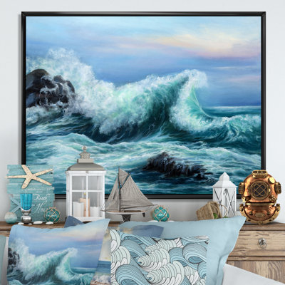 " Wild Blue Ocean Waves X "